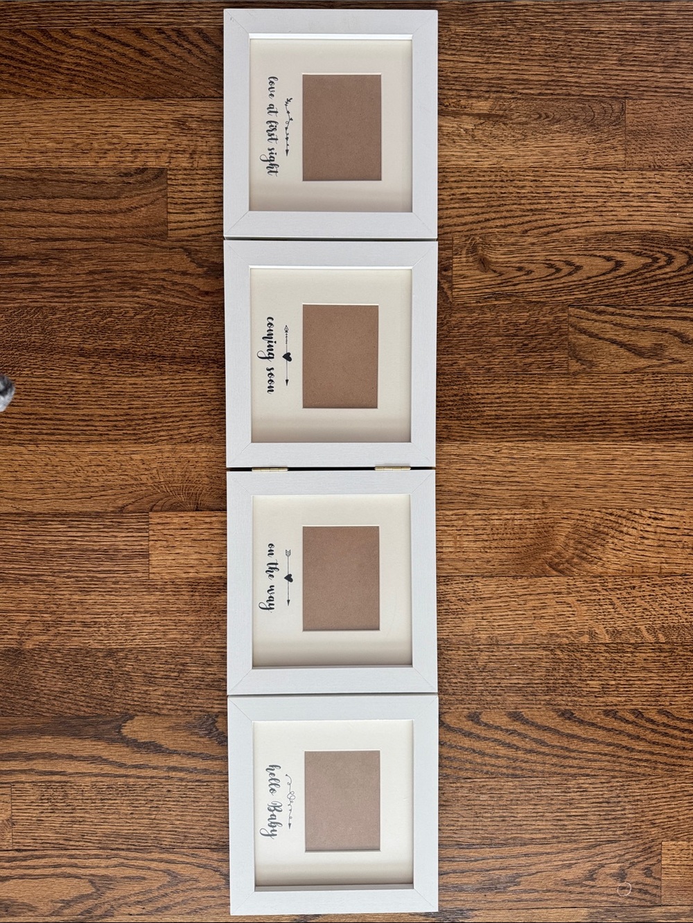 White Multi-Opening Wood Photo Frame - for baby on the way!